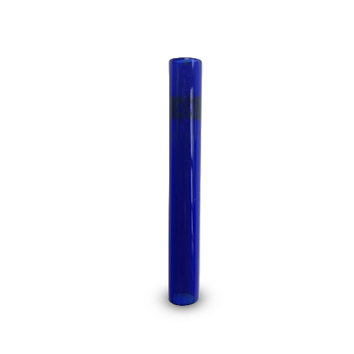Glass One-hitter, BLUE, Pack Of 10, 9 Cm, Cigarette Pipe