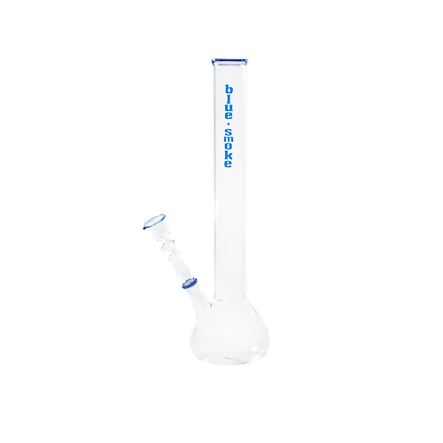 Glasbong Blau Smoke, 38cm, 42mmØ, 14.5er Schliff