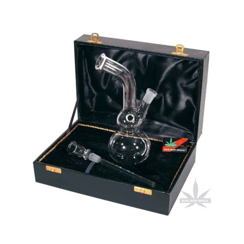 Glass Bong In Case - GW18K - 21 cm - 14.5 mm