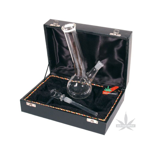 Glass Bong In Case - GW1L - 23 cm - 14.5 mm
