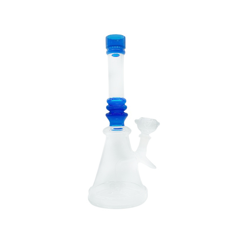Glasbong mit Ringen, 25cm