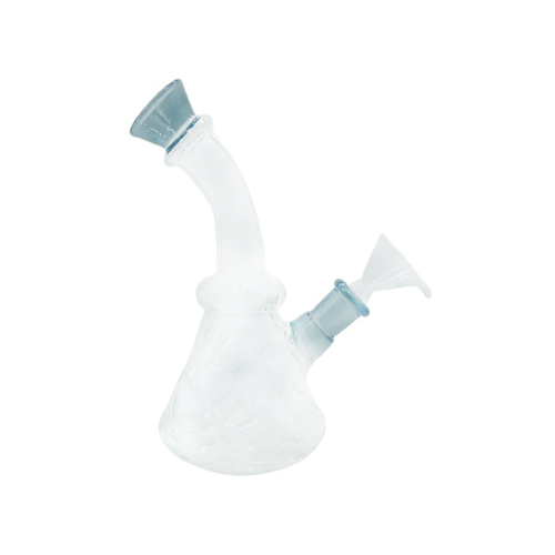 Glasbong mit handbeaten Design, 15cm
