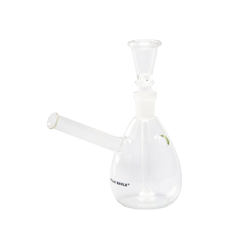 Glass Bong, Teardrop Shape, 14 Cm, 14.5 mm Ground Joint