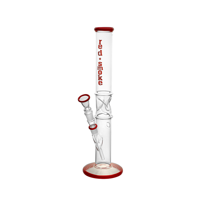 Glasbong, 14.5er, 33cm, Rot Smoke, Ice, 42mm Ø