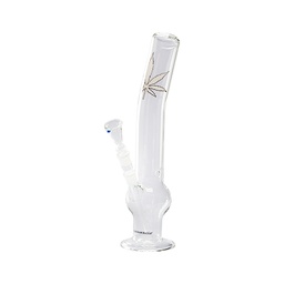 [GW11] Glasbong, 38 cm Höhe, gebogen, 18.8er Stecksystem