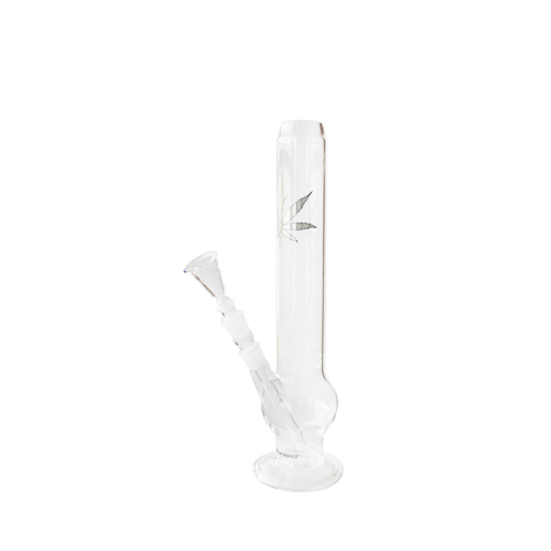 Glass Bong, 38 cm High, Bulbous Belly, 55 mm Ø, 18.8 mm