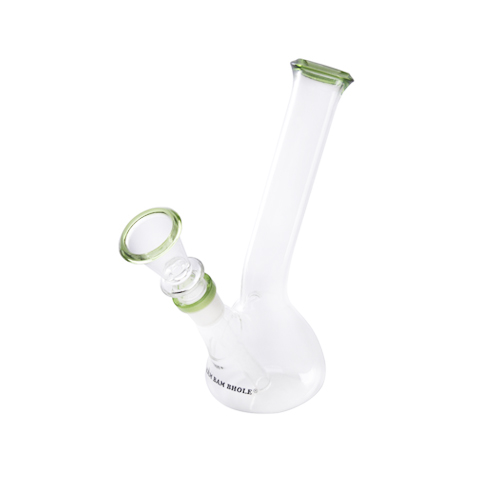 Glass Bong, 14.5 Cm, 16 Cm, Green Edges