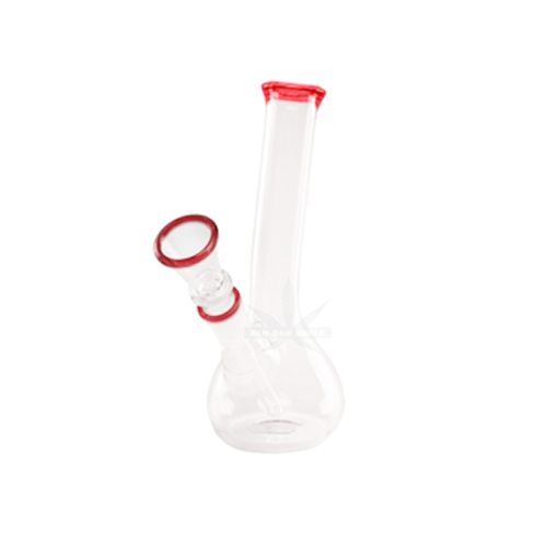 Glass Bong, 14.5 mm, 16 Cm, Red