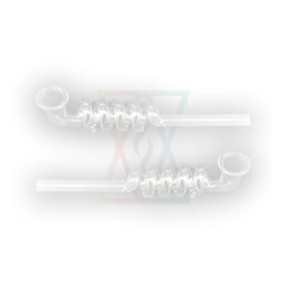 [SSC10101] Glaspfeife, Glas spiral Pipe, 17cm