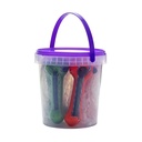 Glaspfeifen, Handpipe Bucket, 3 Red/3 Green,je10cm