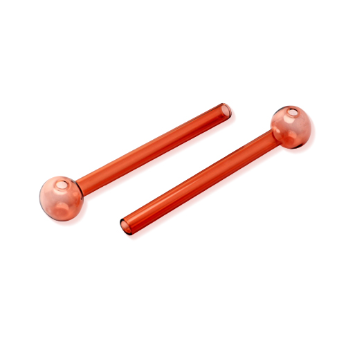 Glas Oil Pfeife Red, 15cm, 1 Stück