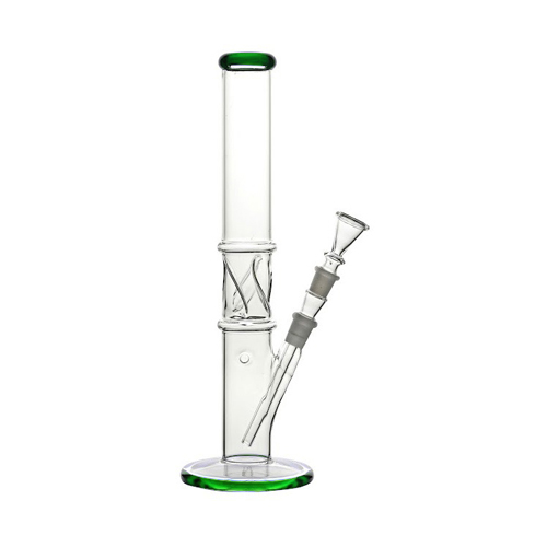 Green Water Pipe With Ice Cube Container, 35 cm