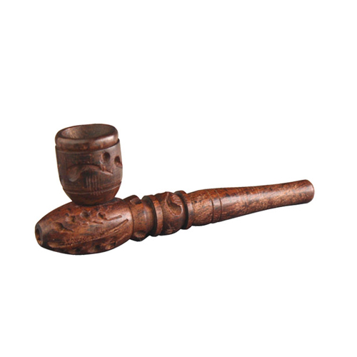 Wooden Pipe With Screw-on Bowl, 10 cm Long