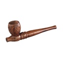 Wooden Pipe, approx. 13 Cm, Screw-on