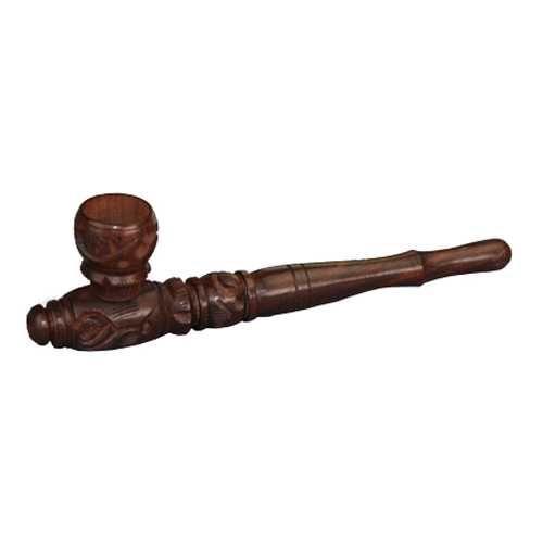 [MS6] Wooden Pipe, approx. 15 Cm, Screw-on