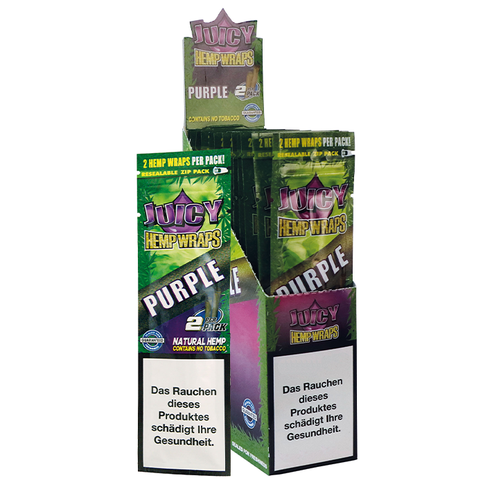 JUICY Hemp Wraps Purple-25/2