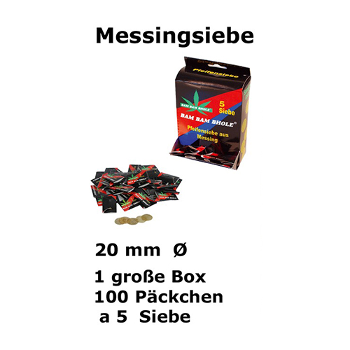 [VMS] Messingsiebe-20mm-VE 100 á 5 Stck.