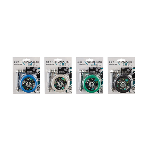 [MP30] Metal Pipe 8 cm Long + Maxi Grinder + Screens