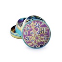 Metal Grinder ICY, THC Molecule, 50mmø, 4-part