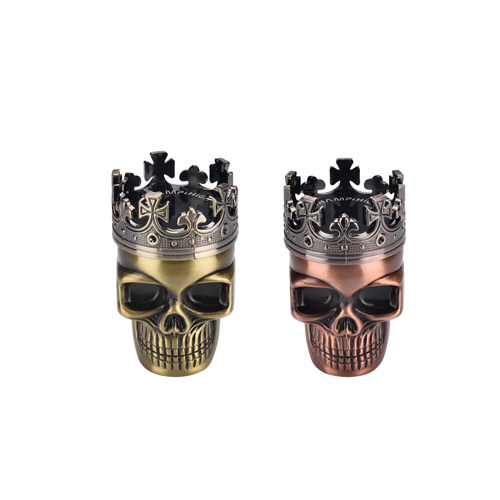 [WN43SKULL] Metal Grinder, 46mmø, 3-piece, Sieve, SKULL