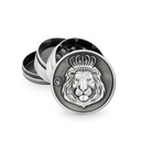 Metal Grinder, Rasta Lion, 50 mm Ø, 4 Parts With Sieve