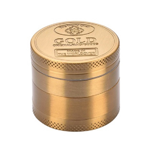 Metal Grinder, 40 mm Diameter, 4-piece, Gold