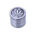 Metal Grinder, 40 mm Diameter, 4-piece, Sieve + Leaf