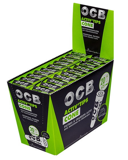 OCB ACTIV'Tips Cone, VE 20 mit 25 Filtern