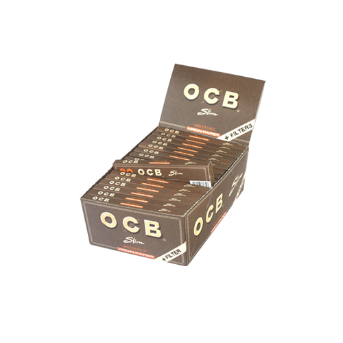 OCB Virgin KS Slim+Tips, unbleached, VE32