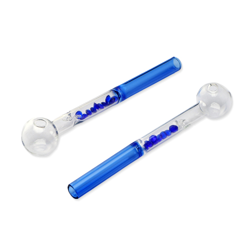 Oil Pipe With Crystals Blue, 15cm