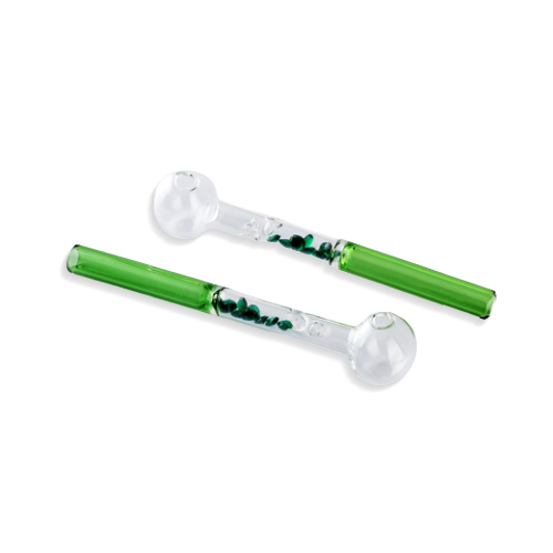 [SSC10221GR] Oil Pfeife with Crystals Green, 15cm