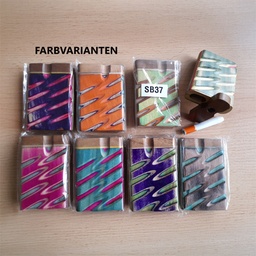 [SB37] One Hitter, wooden Dugout, farbiges Muster, 7,5cm