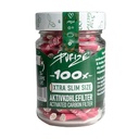 PURIZE Activated Carbon Filter 1x100, Pink In Glass, 5.9 mm