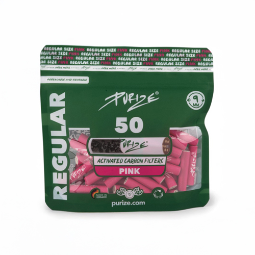 [ZU9BX50P] PURIZE Activated Carbon Filter PINK, 1x50, 9mmø Regular