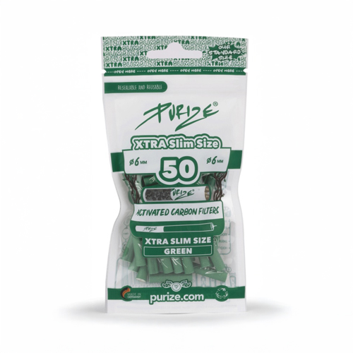 PURIZE Activated Carbon Filters Green 1x50, 5.9mmø, XTRA