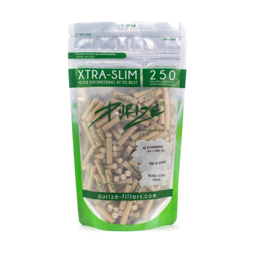 [ZU9SX250OR] PURIZE Aktivkohlefilter organic 1x250er,5.9mmØXTRA