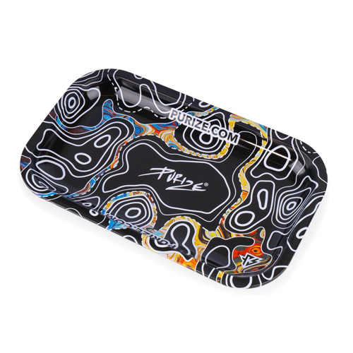 PURIZE TRAY Dark Sketch, Metal, 27 X 16 X 2.5 cm