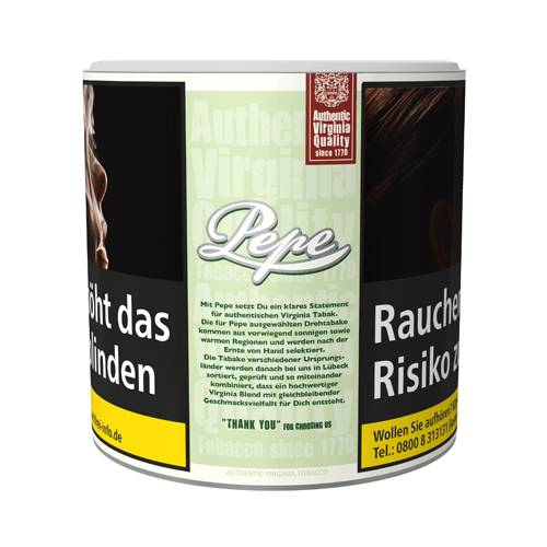 [SB78] Pepe Virginia Tobacco Bright Green 80g. TIN