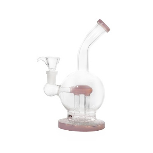 Pink Ball Bong With Percolator, 20cm