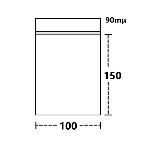 [TT390] Polybeutel 10 mal 15 cm, DICK 90my, 100er Beutel