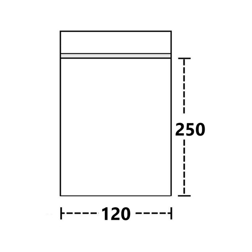 Polybeutel 12 mal 25 cm, 50 µ, 100er Beutel