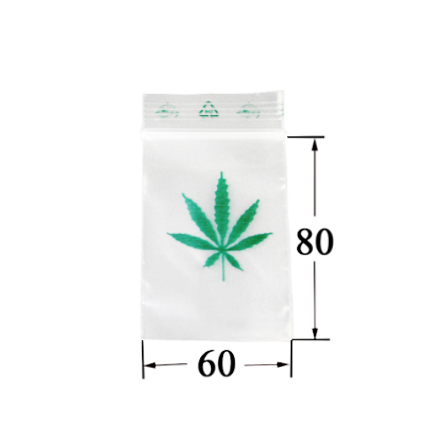 Poly Bag 60 X 80 mm, 50 µ, Print, VE 100