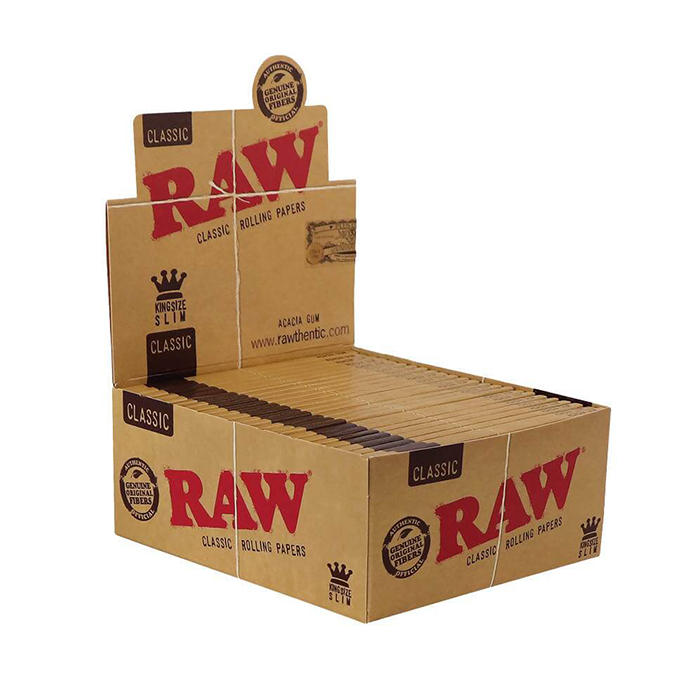 [ZI51] RAW KS Slim Papers "Classic", VE50, 32 Leaves
