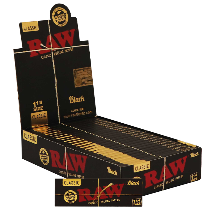 RAW Papers 1/4, VE24, 50 Leaves, Black