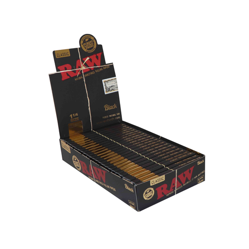 [ZI51AB] RAW Papers 1/4, VE24, 50 Leaves, Schwarz