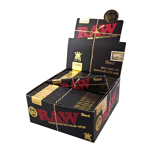 RAW BLACK KS Slim Papers, VE50, 32 Leaves