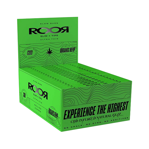 [ZIROOR2T] ROOR Organic Hemp KS Slim + Tips mit CBD, VE32