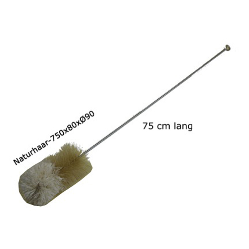 Reinigungsbürste, 70 cm lang, 9 cm Ø, Wollschopf