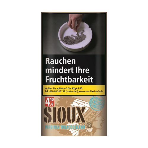 [SB76] SIOUX Virginia Blue Tobacco 30 g Pouch, Pack Of 5