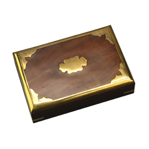 [WN102] Saranpur box, wood, brass